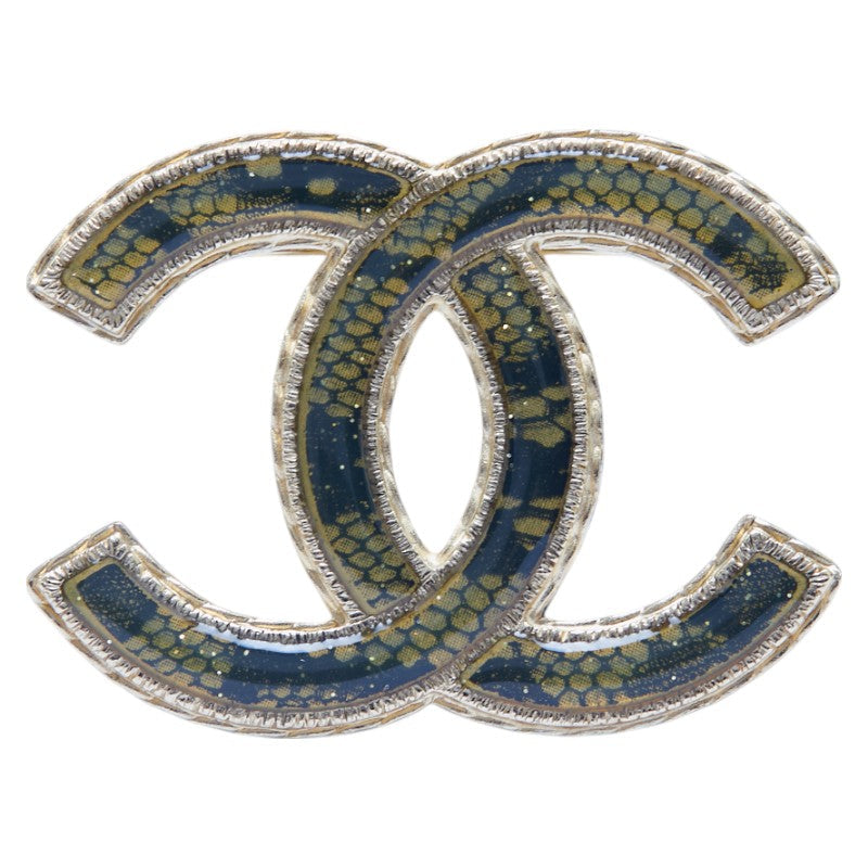 Chanel Coco Mark Python Brooch