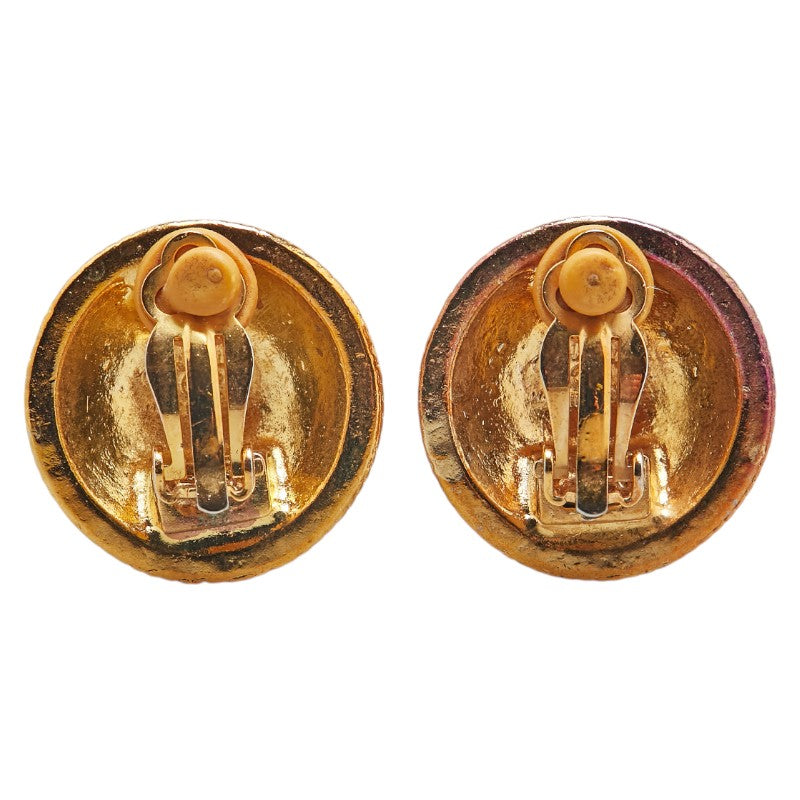 Chanel Coco Mark Round Earrings