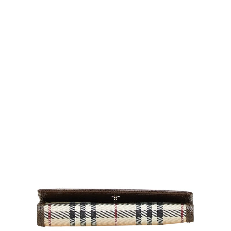 Burberry Nova Check Canvas Leather Key Case
