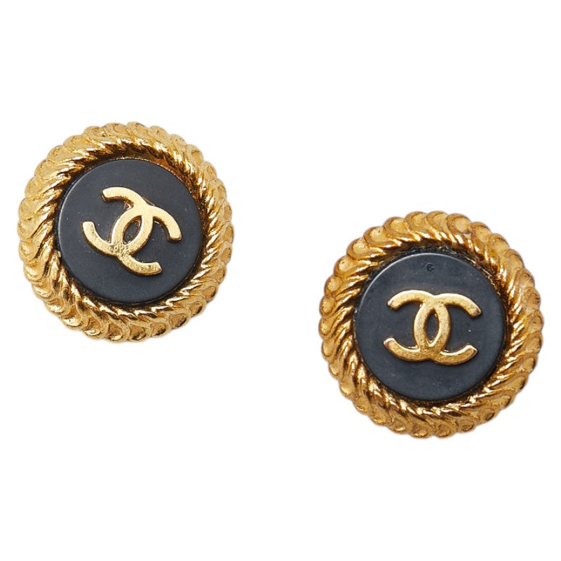Chanel Round Coco Mark Earrings