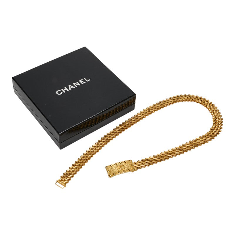 Chanel Gold-Plated Coco Mark Belt 97A
