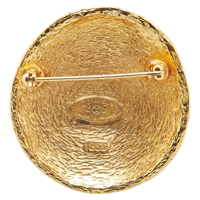 Chanel Gold Plated Coco Mark Brooch