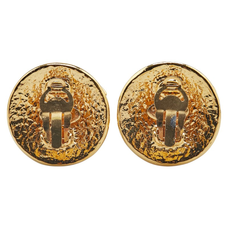 Chanel Coco Mark Round Earrings