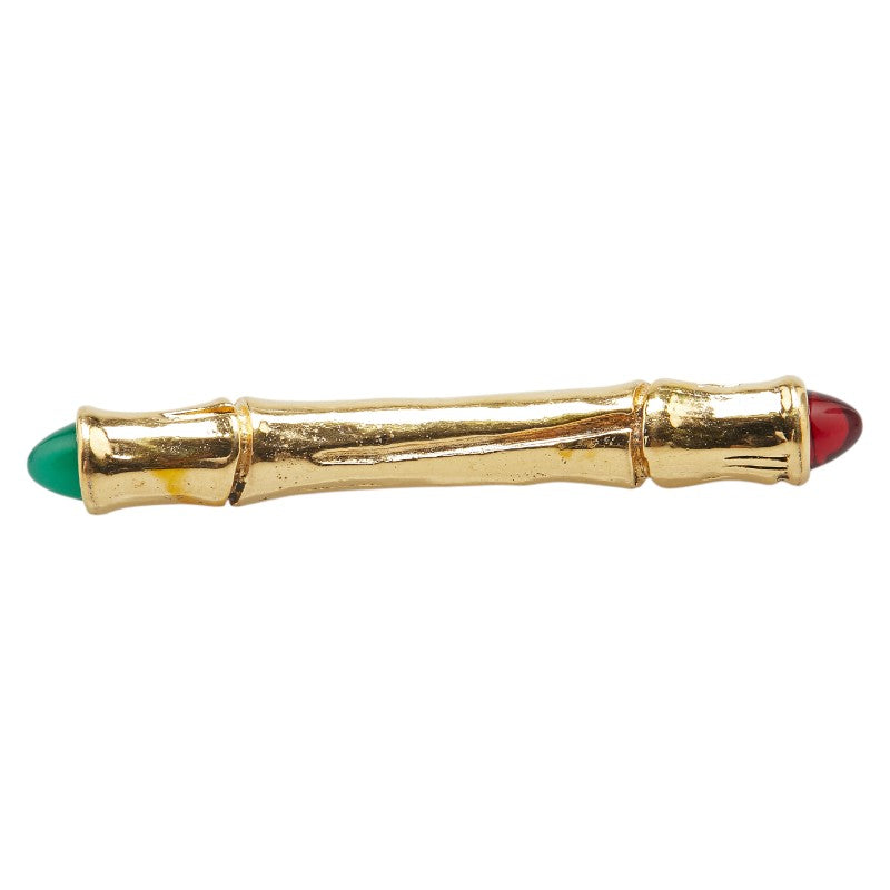 Chanel Bamboo Gripoix Brooch