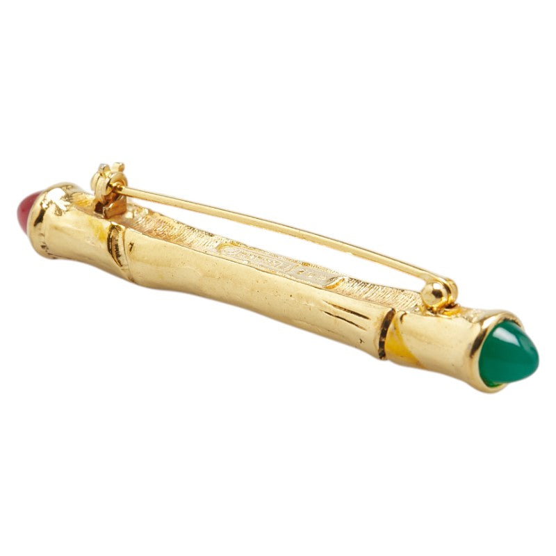 Chanel Bamboo Gripoix Brooch