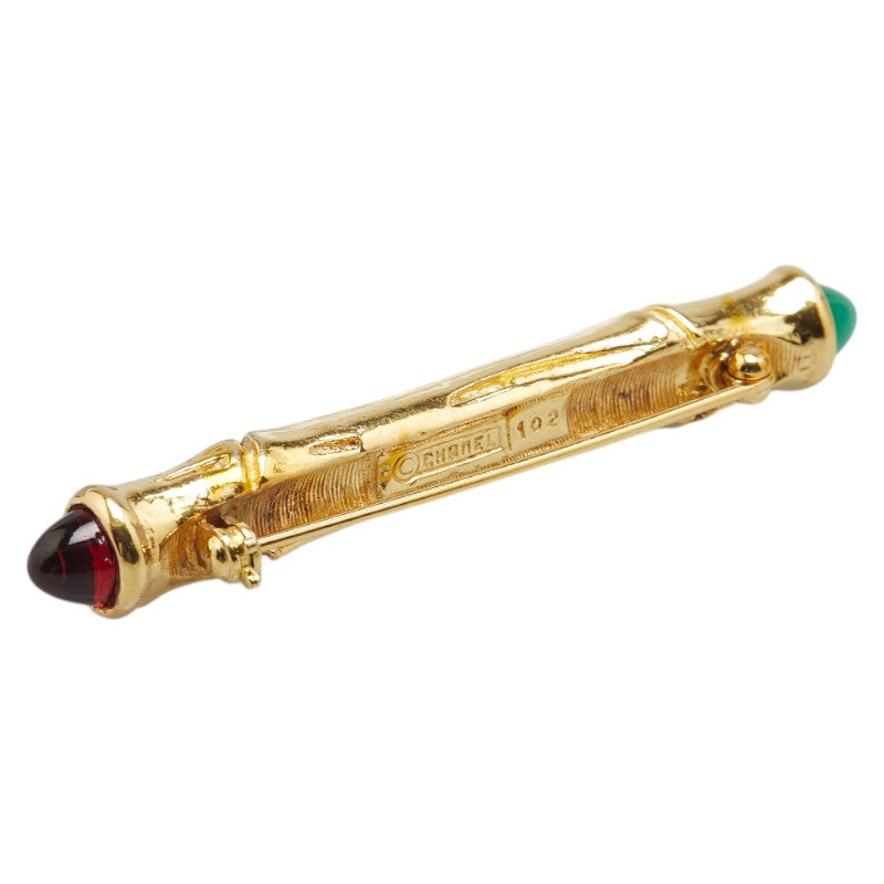 Chanel Bamboo Gripoix Brooch