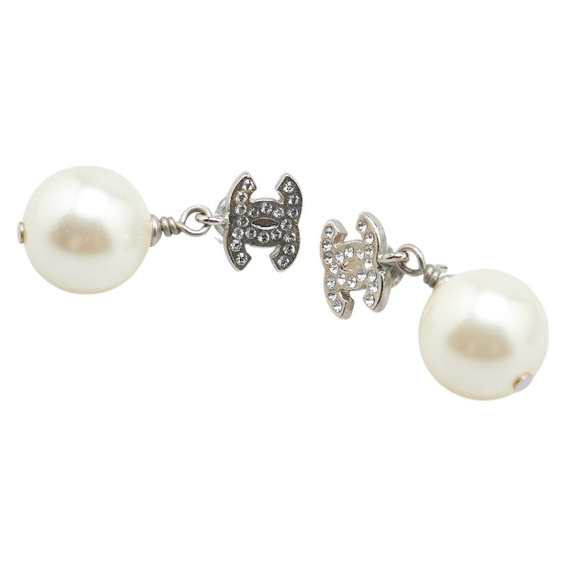 Chanel Coco Mark Rhinestone Swing Earrings