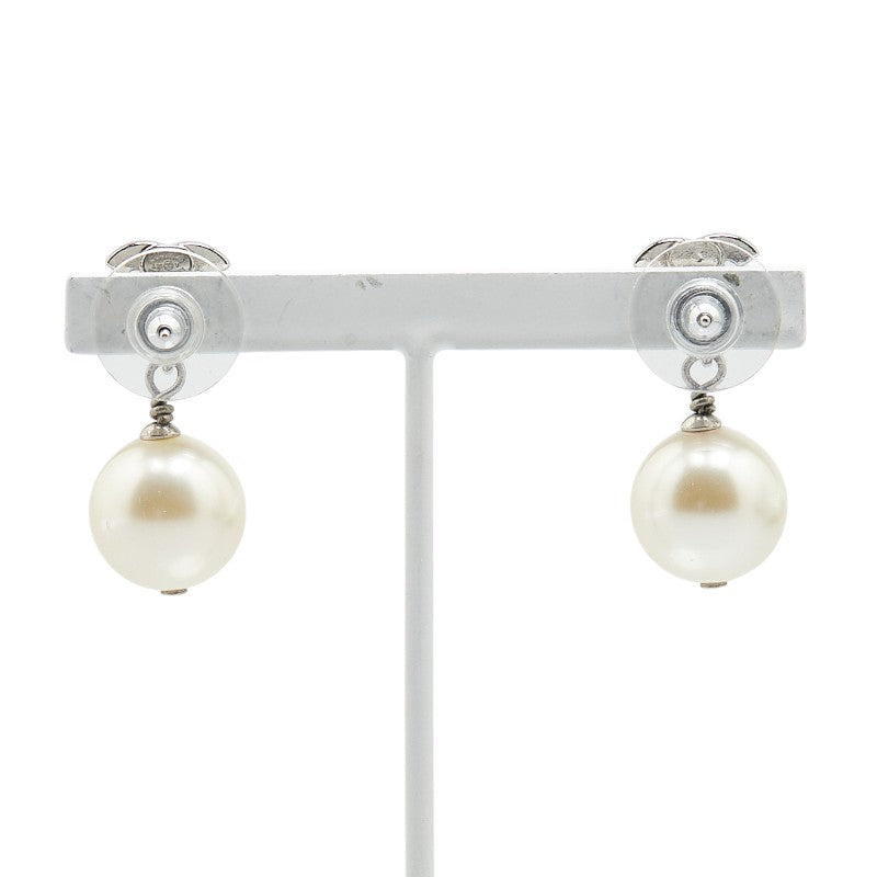 Chanel Coco Mark Rhinestone Swing Earrings