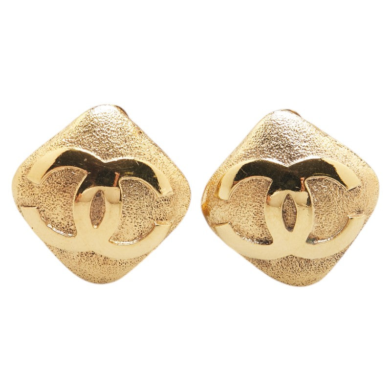 Chanel Coco Mark Rhombus Earrings