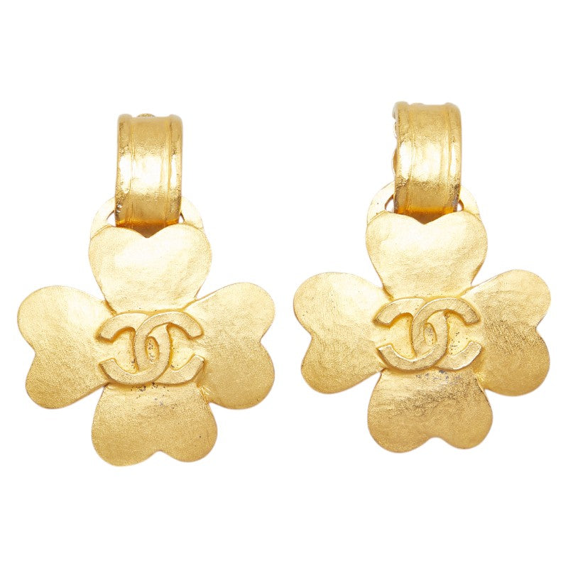 Chanel Coco Mark Clover Earrings