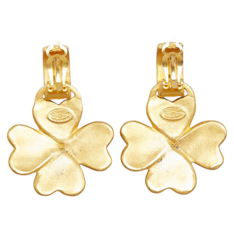 Chanel Coco Mark Clover Earrings