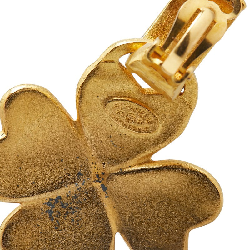 Chanel Coco Mark Clover Earrings