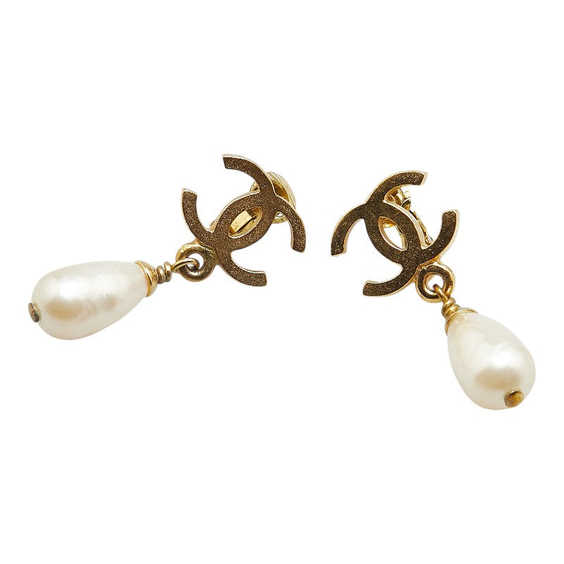 Chanel Coco Mark Teardrop Earrings