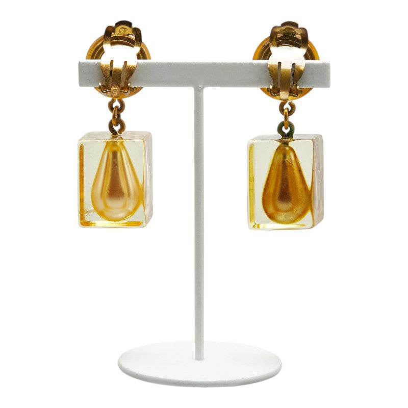Chanel Coco Mark Teardrop Earrings