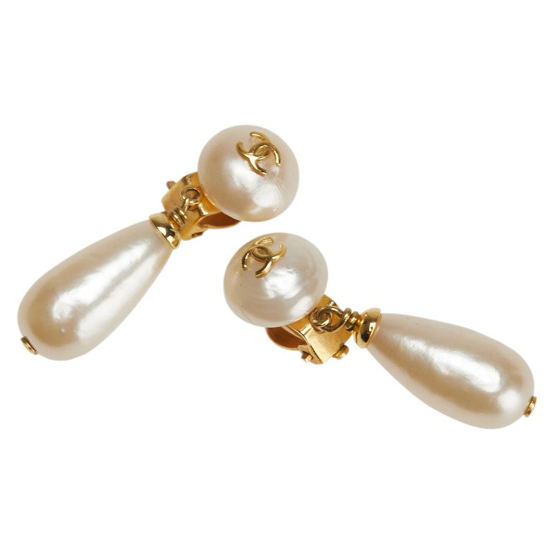 Chanel Coco Mark Teardrop Earrings