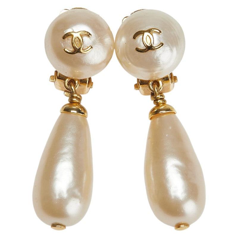 Chanel Coco Mark Teardrop Earrings