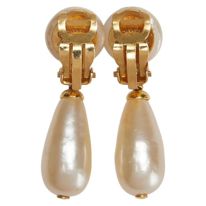 Chanel Coco Mark Teardrop Earrings