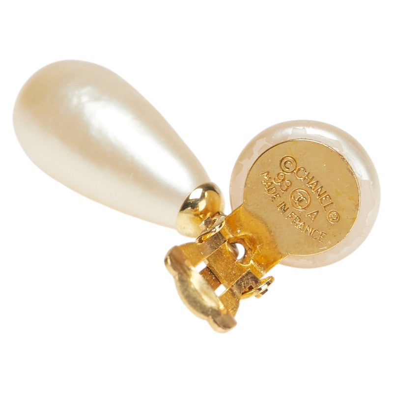 Chanel Coco Mark Teardrop Earrings