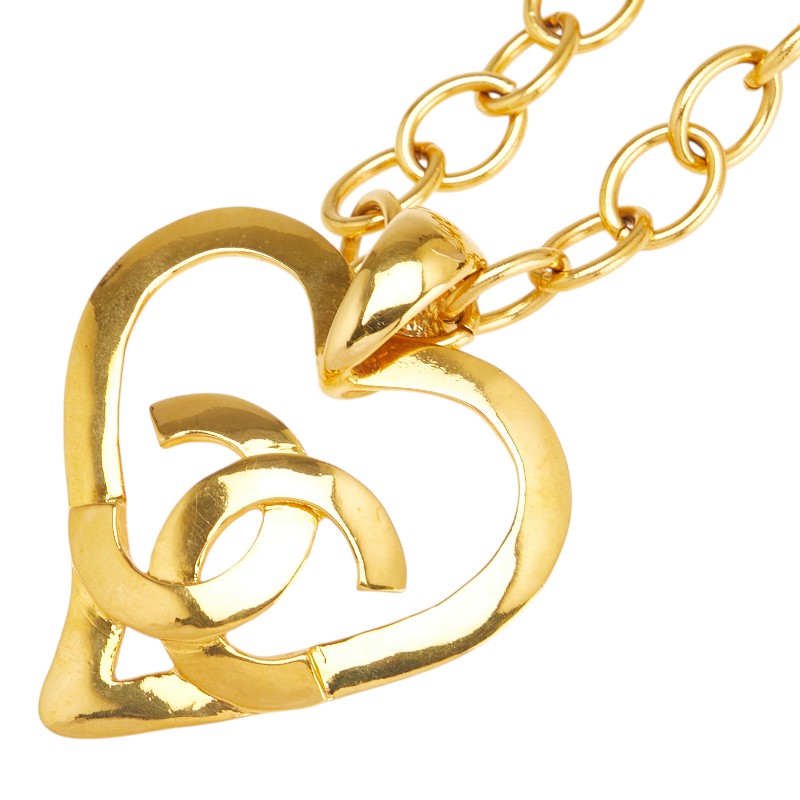 Chanel Coco Mark Heart Motif Necklace
