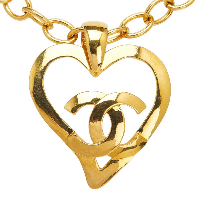 Chanel Coco Mark Heart Motif Necklace