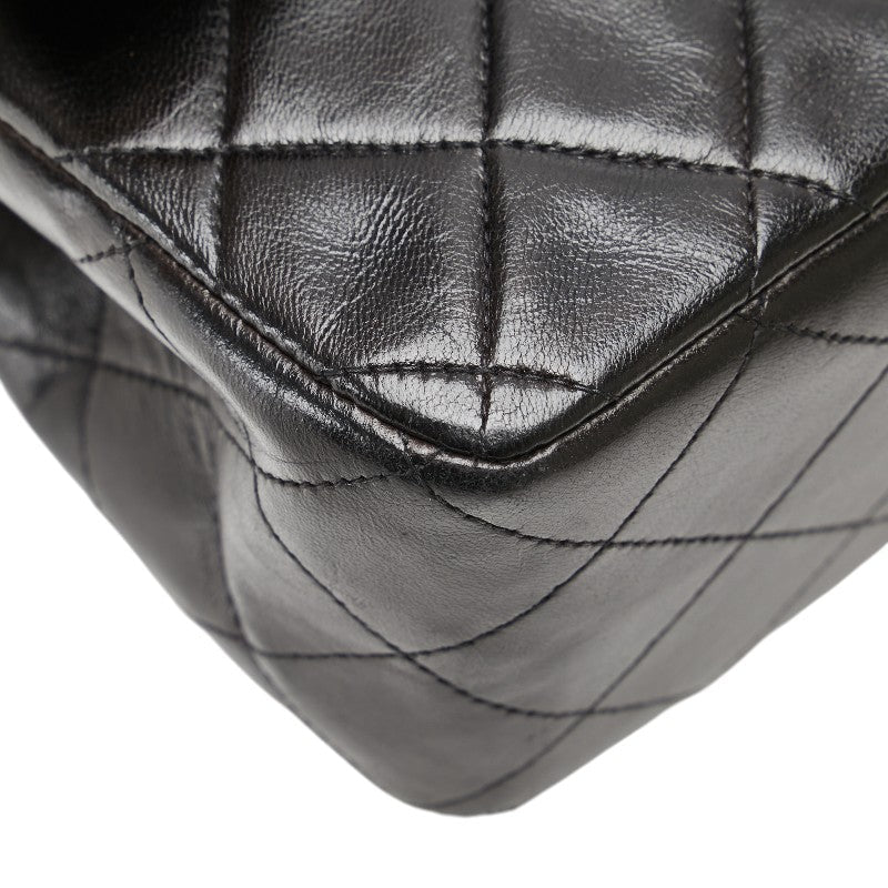 Chanel Matelasse Coco Mark W Flap Lambskin 2way Shoulder Bag