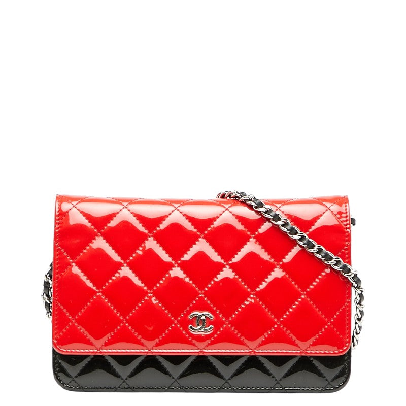 Chanel Coco Mark Patent Leather Shoulder Bag