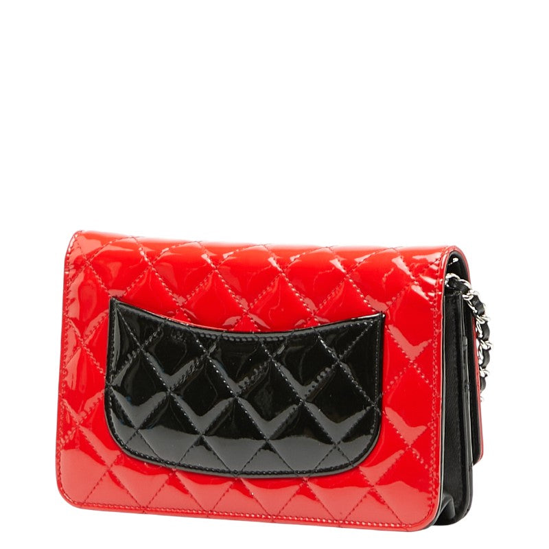 Chanel Coco Mark Patent Leather Shoulder Bag