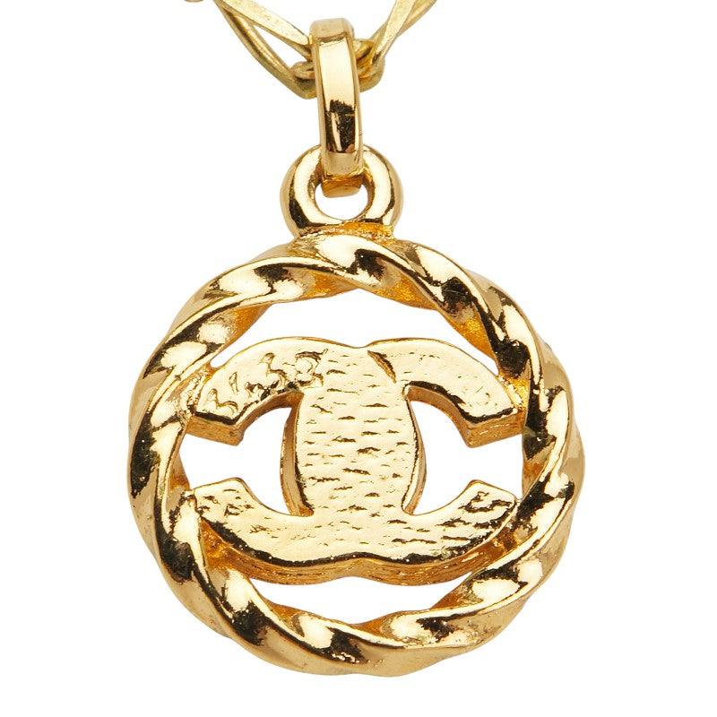 Chanel Coco Mark Round Necklace