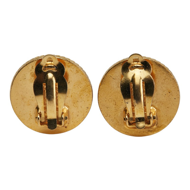 Chanel Coco Mark Round Earrings