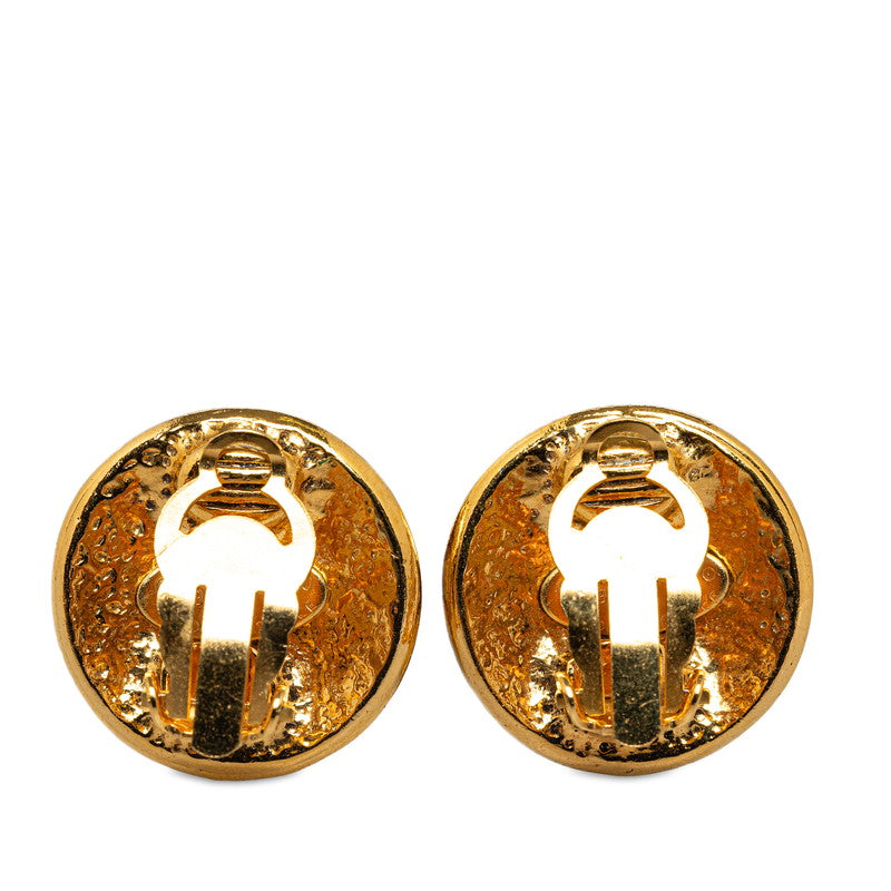 Chanel Gold-Plated Coco Mark   Earrings 94P