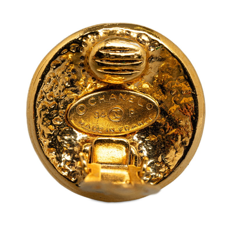 Chanel Gold-Plated Coco Mark   Earrings 94P
