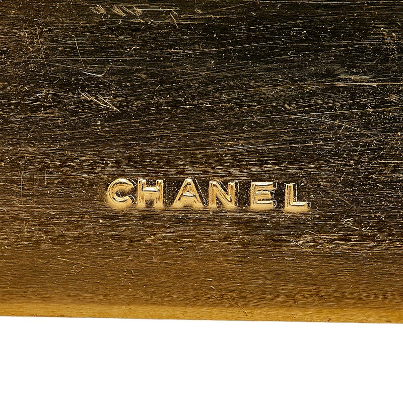 Chanel Gold Plated Logo Plate Coco Mark Brooch