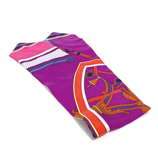 HERMES scarf silk pink Twill up Women  d