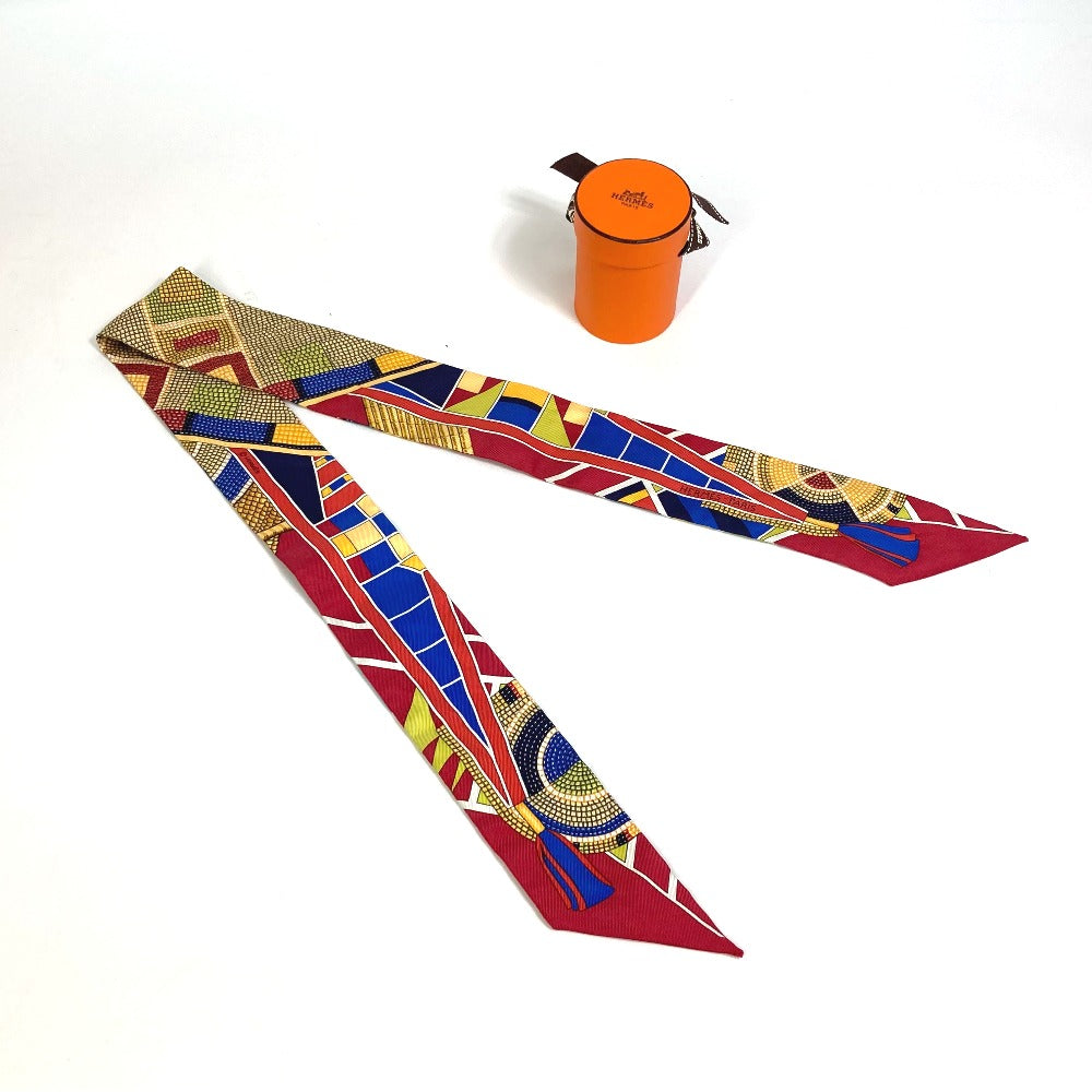 HERMES scarf silk multicolor Overall handle Women  d