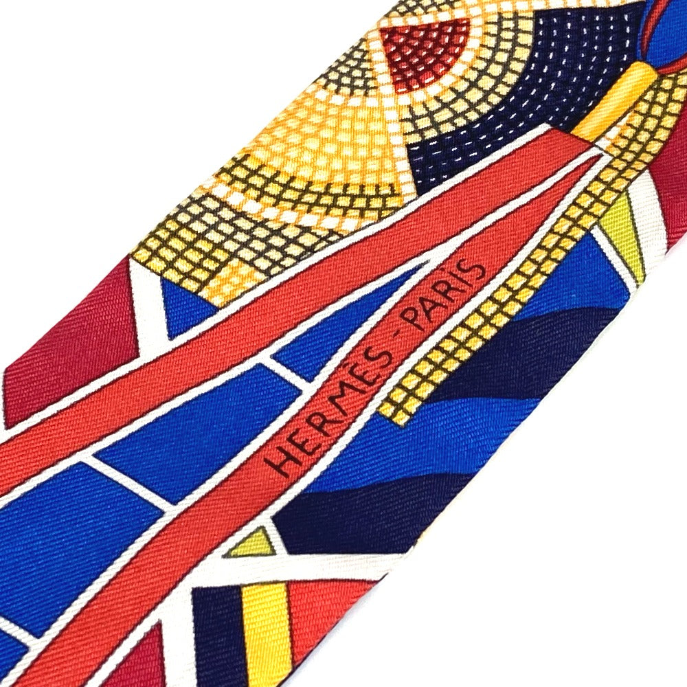 HERMES scarf silk multicolor Overall handle Women  d