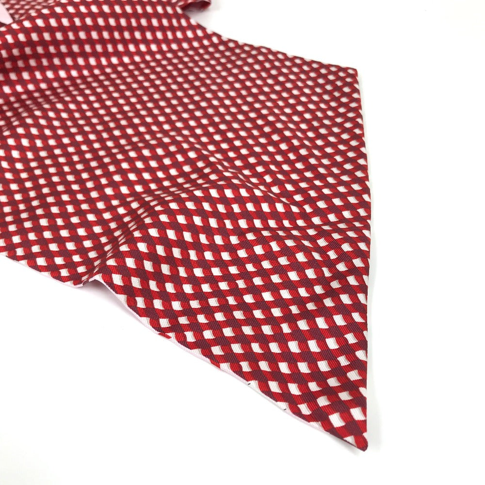 HERMES scarf silk Red bandeau scarf Maxi Twilly Women  d