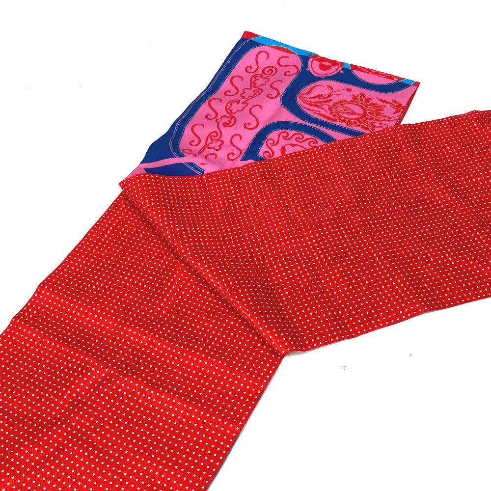 HERMES scarf silk pink Polka dot Maxi Twilly Twilly Women  d
