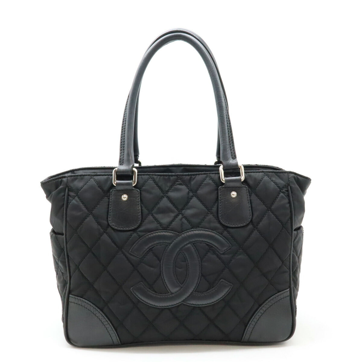 Chanel Nylon Canvas/Leather Paris New York Matelasse 2way Bag A33100