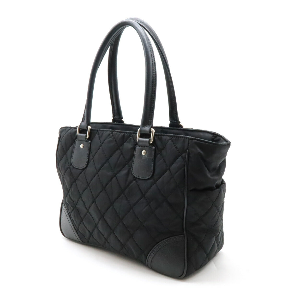 Chanel Nylon Canvas/Leather Paris New York Matelasse 2way Bag A33100
