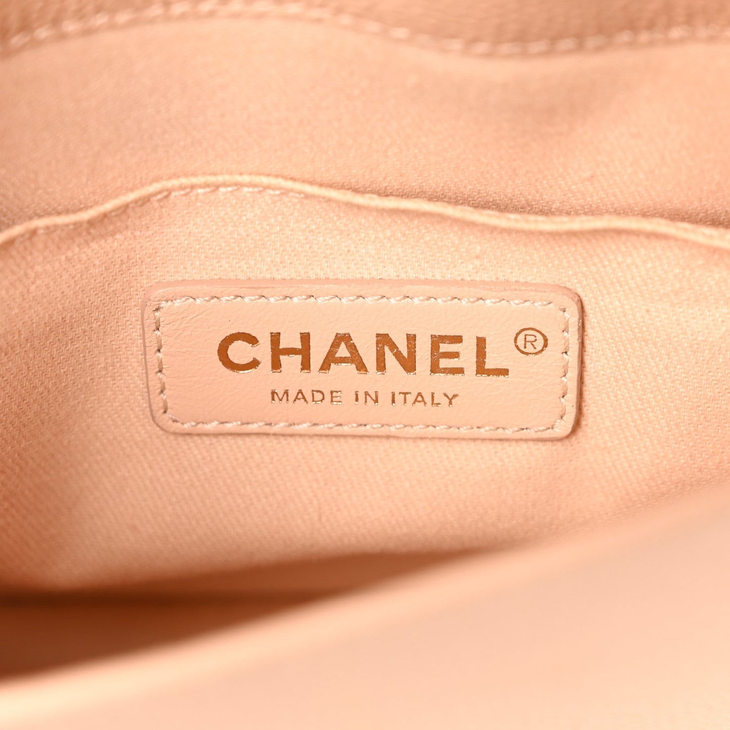 Chanel Caviar Mini Chain Flap Bag Beige