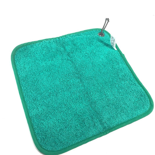 HERMES towel cotton green vintage Bird pattern Women  d