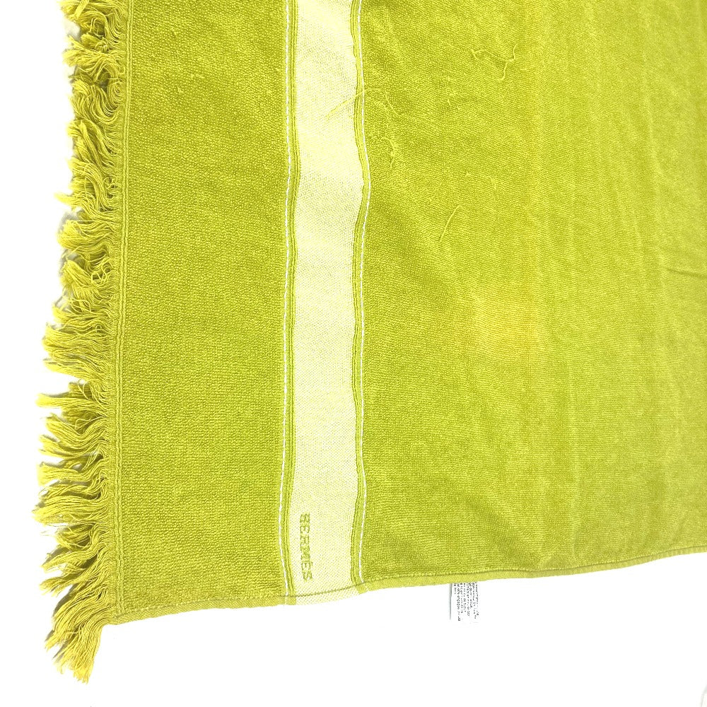 HERMES towel cotton green Bath towel Interior Throw Blanket Sailing Women  d