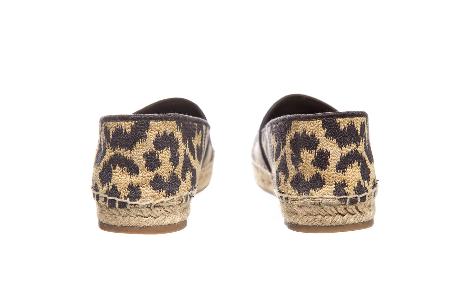 Christian Dior Beige & Black Cheetah Print Espadrille SZ 39