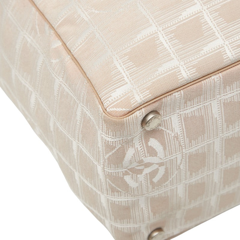 Chanel New Travel Line Nylon Leather Tote Bag
