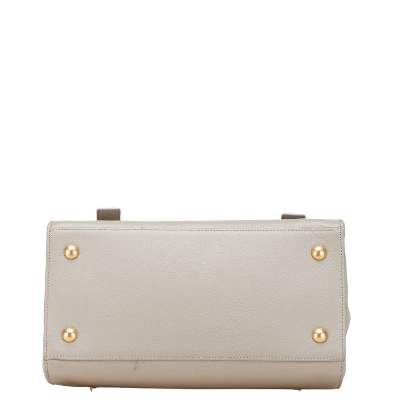 Saint Laurent M  Two Leather Canvas 2way Bag