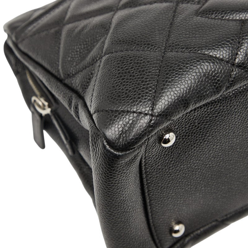 Chanel Coco Mark Matelasse Caviar Skin Chain Tote Bag