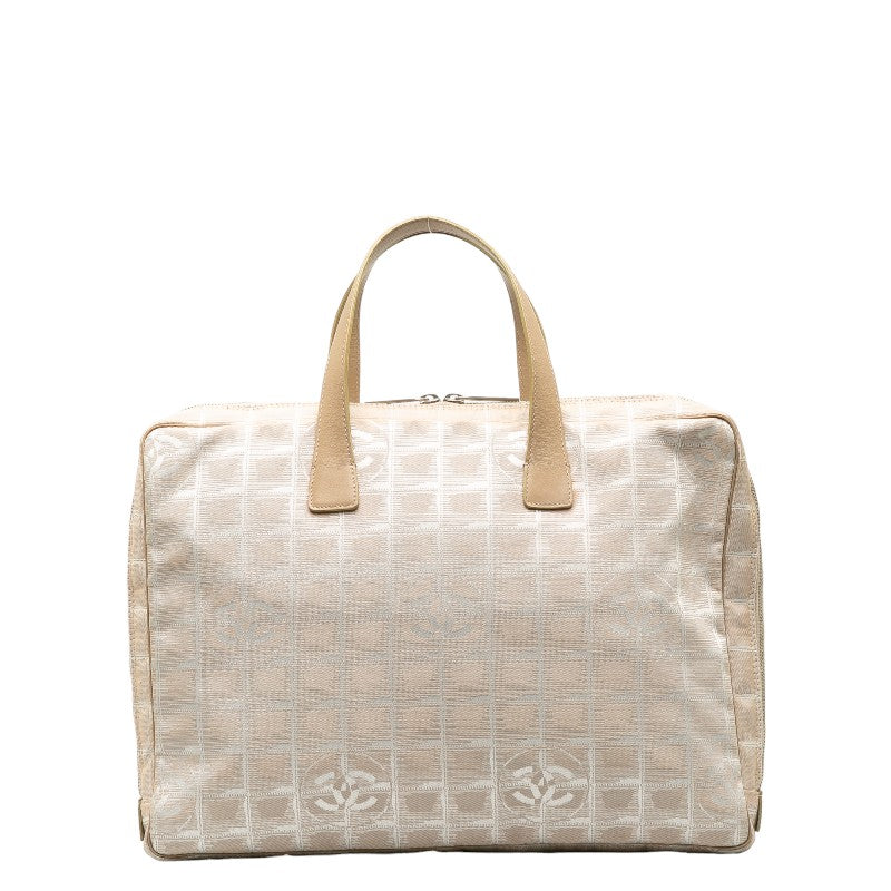 Chanel New Travel Line Canvas Leather Handbag