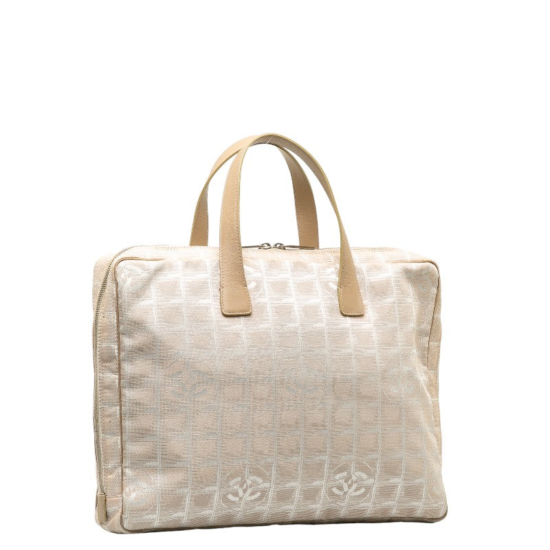 Chanel New Travel Line Canvas Leather Handbag