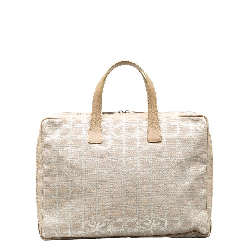 Chanel New Travel Line Canvas Leather Handbag