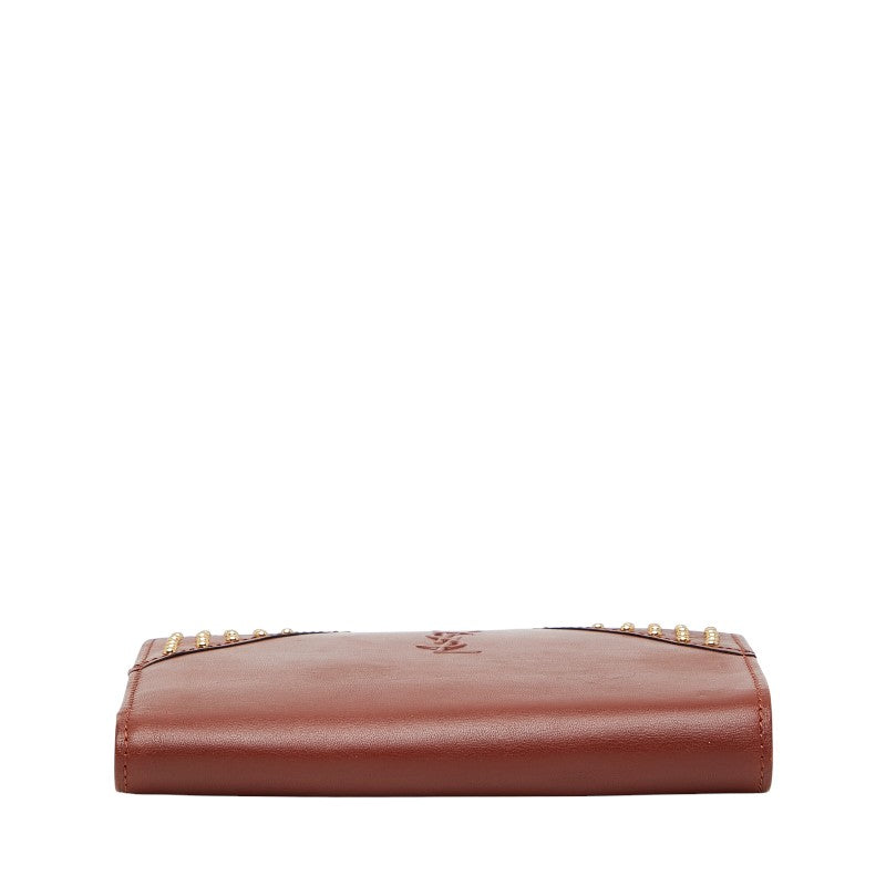 Saint Laurent YSL Studs Leather Wallet
